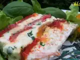Recette Obsédée et contente de l'être ! terrine faisselle, poivrons et surimi.