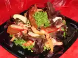 Recette Salade d'écrevisses aux pommes et vinaigrette (avec montage)