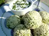 Recette Croquettes de petits pois au sésame et parmesan