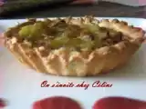 Recette Tarte à la rhubarbe sur un lit de compote