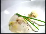 Recette Ravioles de langoustines et sa bisque mousseuse