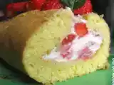 Recette Gateau roule leger aux fraises