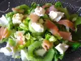 Recette Salade fraicheur, kiwi et saumon fumé