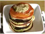 Recette Mille feuilles de blinis d'épeautre, aubergine et crème d'asperge