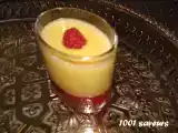 Recette Verrines de framboises à la crème de nougat