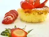 Recette Petits souffles ricotta-mascarpone-citron et quelques fraises