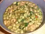 Recette Soupe de fèves et de crevettes à la coriandre