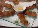 Recette Brochettes de crevettes marinées à la sauce soja