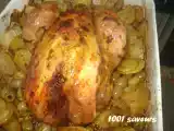 Recette Poulet rôti aux pommes de terres et aux olives