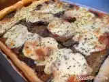 Recette Tarte aux aubergines grillees chorizo mozzarella