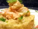 Recette Risotto crémeux aux langoustines et sa petite crème toute douce...