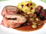 Recette Faisan aux pruneaux et aux chasselas - fasan mit pflaumen und chasselas-trauben