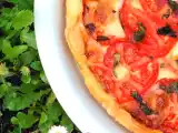 Recette Tarte à la tomate, basilic & mozzarella