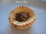 Recette Mini tartelettes au roquefort miel et noix