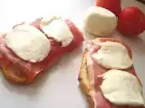 Recette Tartines express jambon-mozzarella