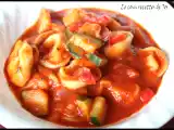Recette Tortellinis à la sauce tomates et légumes