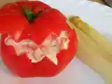 Recette Tomate farcie à la macédoine de légumes et aux crevettes