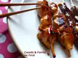 Recette Brochettes yakitori au poulet & boeuf fromage (japon)