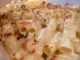 Recette Rigatoni aux quatre fromages et persil à l'ail