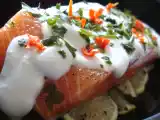 Recette Papillote express de truite saumonée, citron vert et coco