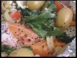 Recette Papillote de saumon et légumes