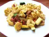 Recette Tortellini aux tomates confites et à la courgette