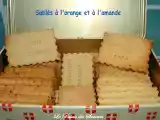 Recette Sablés à l'orange et aux amandes
