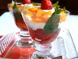 Recette Verrines fraise abricot ou à la recherche de la fraicheur !!