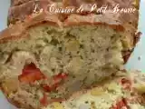 Recette Cake salé crevettes maïs poivrons rouges