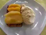 Recette Pain d'epices aux pommes et sa glace a la vanille