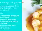 Recette Crevettes mangue et gingembre