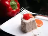 Recette Timbales de truite fumée sauce poivron rouge