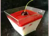 Recette Panna cotta légère fraise coco à l'agar-agar