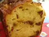 Recette Cake au chèvre, tomates confites, huile d'olive et pignons