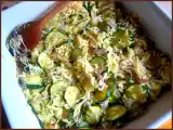 Recette Gratin de riz safran aux courgettes