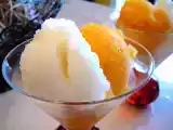 Recette Duo de sorbet poire & mandarine