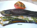 Recette Mille feuilles d' aubergines et poulet au pesto