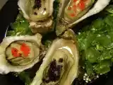 Recette Huitre aux oeufs de poissons