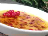 Recette Crème brûlée chocolat blanc, groseilles et fleur d'oranger