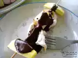 Recette Brochettes de chamallow aux fruits, sauce au chocolat
