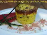 Recette Mini-clafoutis de courgette aux 2 fromages...