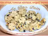 Recette Sablés olives, tomates séchées, origan, parmesan