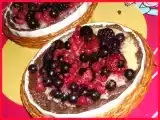 Recette Tarte gourmande aux fruits rouges sur crème au citron et pâte au chocolat