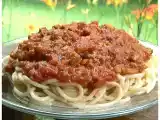 Recette Sauce à spaghetti à la tomate et à la saucisse de liza frulla