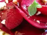 Recette Salade de betterave à la feta et aux framboises