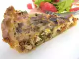 Recette *quiche aux légumes confits et parmesan*
