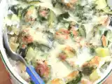 Recette Gratin de courgettes au jambon fumé & au comté