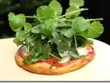 Recette Tarte fine au chèvre, roquette et sarriette