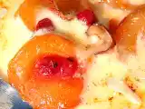 Recette Poêlée d'abricots en gratin de sabayon à l'orgeat
