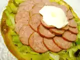 Recette Tarte à la saucisse de morteau et à l'étuvée de poireaux